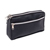 Adix - Estuche Escolar Triple Cierre Negro