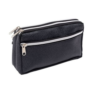 Adix - Estuche Escolar Triple Cierre Negro