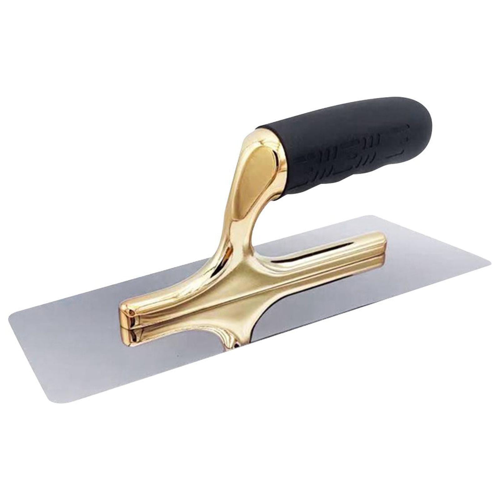 Magideal - Paleta Para Paneles De Yeso Empuñadura Cómoda Paleta De Enyesado De Acero Inoxidable Paleta De Acabado De Yeso Relleno Para La Construcción De Paredes 24Cm