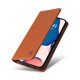 thumbnail image 5 of Funda Billetera de Cuero para iPhone 14 Pro Max con Tarjetero y Soporte - Tapa Magnética Marrón, 5 of 6