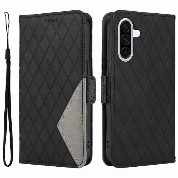 Funda Cartera para Samsung Galaxy A36 5G con Tarjetero Soporte y Correa Negro
