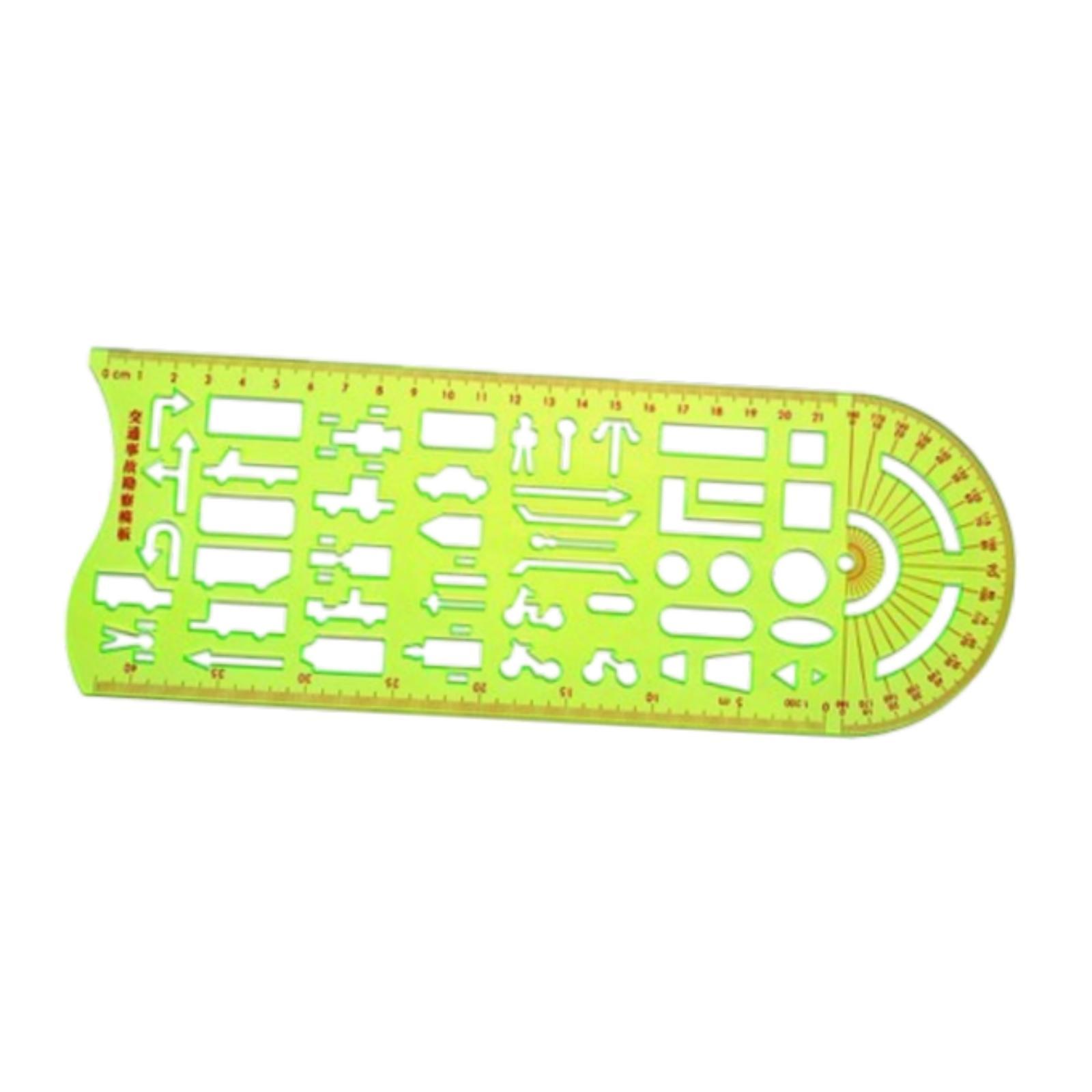 Magideal - Línea De Nación De Accidentes De Tráfico, Plantilla De Dibujo, Compacta, Versátil, Descripción General, Luz, Plantilla De Diseño, Símbolo De Accidente Verde