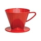 thumbnail image 1 of Cono Filtro de Café Fino Tamaño 2 Rojo para 2-6 Tazas, 1 of 9