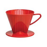 Cono Filtro De Café Fino Tamaño 2 Rojo Para 2-6 Tazas