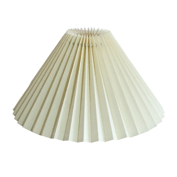 Linda pantalla plisada E27 cubiertas para luz de piso Dormitorio Oficina de reemplazo , beige