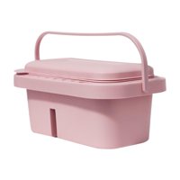 Magideal - Lavabo Para Pinceles, Arandela Para Bolígrafos De Artista, Cubo De Agua Con Portaescobillas, Arandela Para Pinceles Para Niños Para Dibujar, Acrílico Rosa