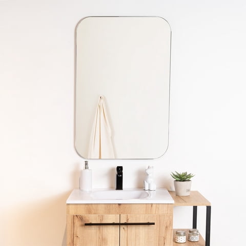 Tuhome - Espejo Rectangular Pompei 90X60 Cm Esquinas Redondeadas