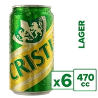 Cerveza Lager 5.0° Lata Pack 6 Latas 473 Ml C/U Cristal