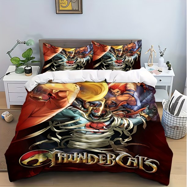 Cartoon Cool T-ThunderCats Hot Printed Pattern Suitable Suitable for Home Bedrooms Guest Rooms