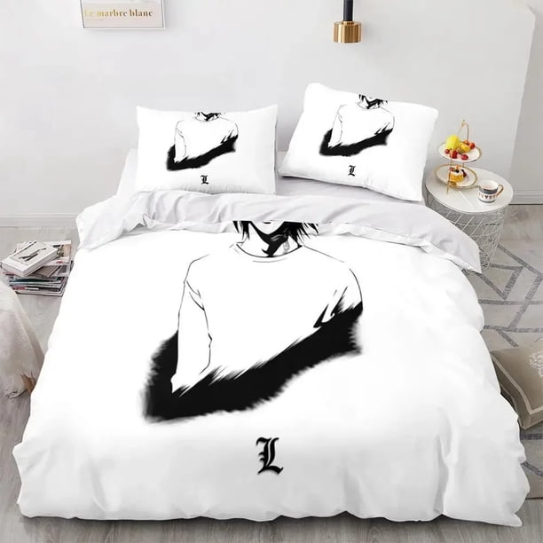 Anime Death Note Bedding Set Single Twin Full Size Bed Set Adult Kids Bedroom Duvet cover Sets Home Textiles Bed Sheets