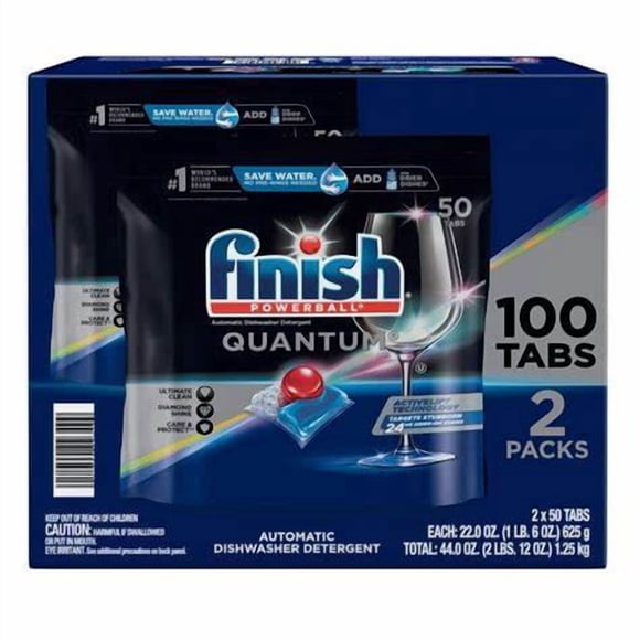Lavavajillas en Cápsulas Quantum Finish 100 un