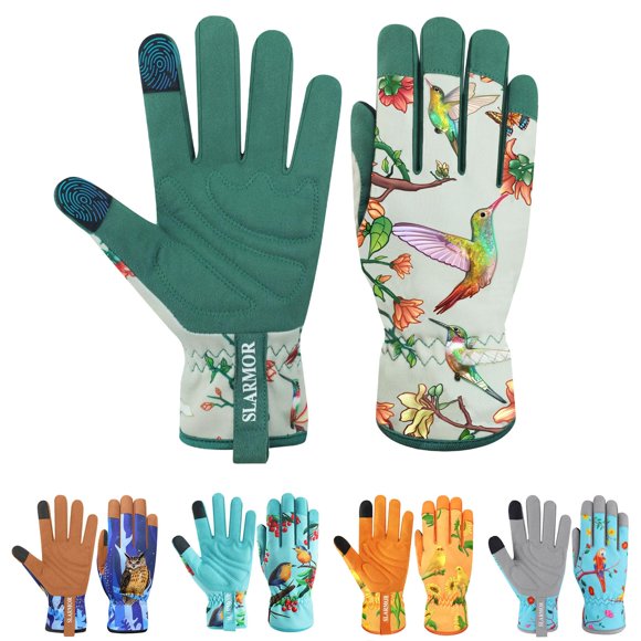 Guantes de jardinería para mujer SLARMOR, resistentes a espinas y compatibles con pantalla táctil