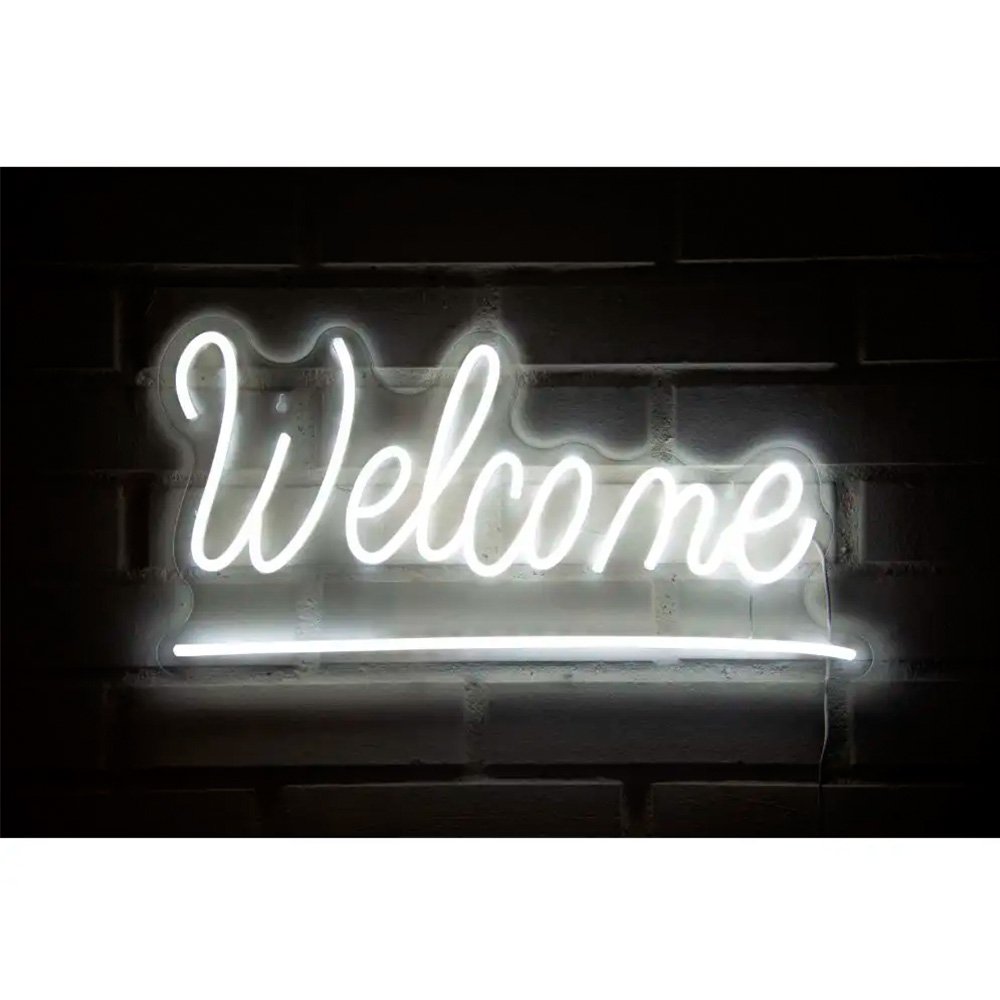 Genérico - Letrero Estilo Neón Welcome Con Usb