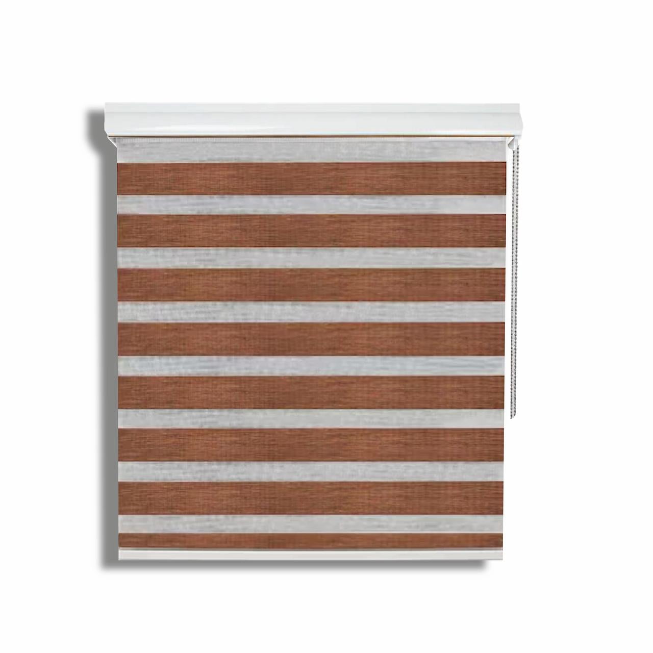 Sunfree - Roller Duo Zebra Día Y Noche Tabaco 160 X 250 Cm Premium