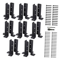 Ioensy - Soporte De Base Para Poste, Soporte De Base De Anclaje Para Poste De Terraza Profesional, Soporte De Barandilla, 16 Piezas