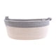 thumbnail image 1 of Xiao Hua Canasta de Almacenamiento Tejida de Cuerda de Algodón, Adecuada para Organizar y Almacenar Artículos, Canasta Pequeña para Ropa, Se Puede Usar para Almacenamiento de Escritorio, Gris, 1, 1 of 4