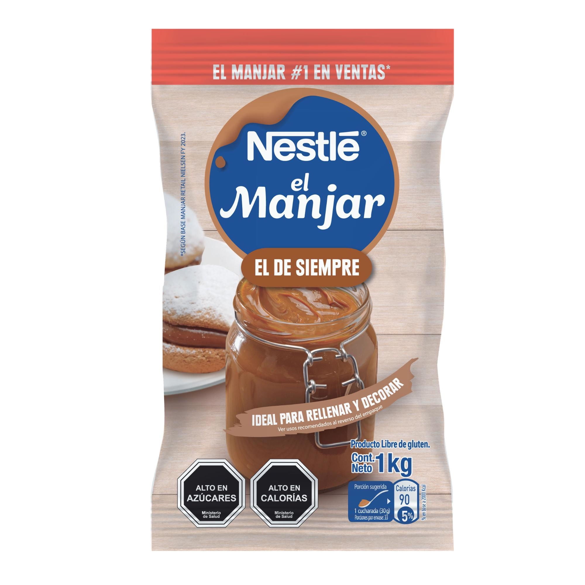 Manjar Tradicional Bolsa 1 Kg Nestle