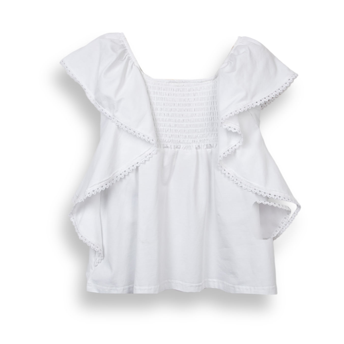 Polera Niña Blanco Pillin