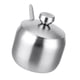 thumbnail image 1 of tarros de condimentos con cucharas jarras de especias de acero inoxidable 1pc, 1 of 5
