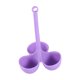 thumbnail image 2 of Cesta De Soporte Para Huevos Y Vapor, Cesta Para Huevos, Caldera Para Cocina, Encimera, Nevera, Violeta, 3 Agujeros, 2 of 5