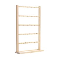 Ioensy - Soporte De Exhibición De Pendientes De Madera, Soporte Para Presentación De Joyería, Organizador De Joyas, 5 Niveles