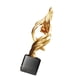 thumbnail image 3 of Escultura De Escritorio De Resina De Estatua De Arte Abstracto Para Mesa De Centro Dormitorio De Escritorio Dorado, 3 of 5