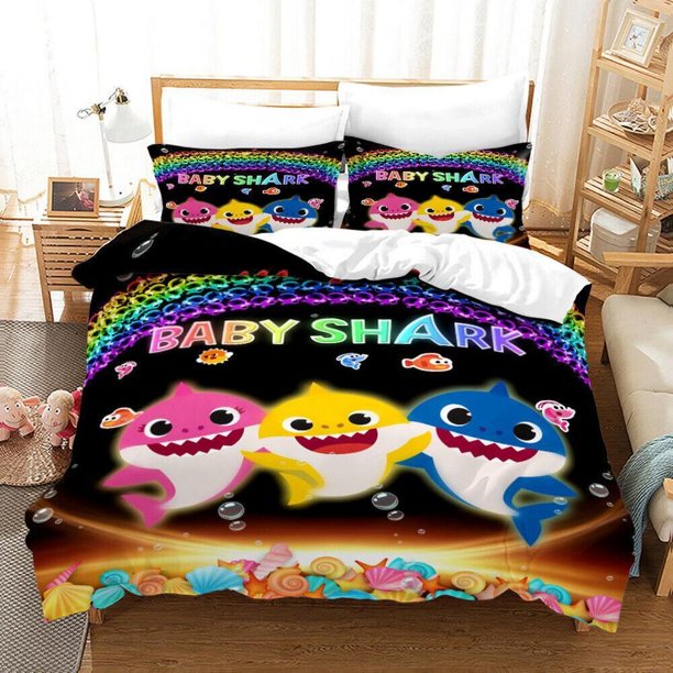 Shark Baby Series Quilt Duvet Cover Set Home Textiles Comforter Cover Bedding3-Piece Bedding Set