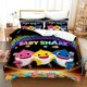 thumbnail image 1 of Shark Baby Series Quilt Duvet Cover Set Home Textiles Comforter Cover Bedding3-Piece Bedding Set, 1 of 5