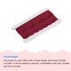 thumbnail image 3 of Encaje Vintage de Ganchillo con Ribete de 0.98" x 5 yardas Cinta de Encaje Rojo Vino para Decoración de Boda, Envoltura de Regalos, Tela de Ropa y Scrapbooking DIY, 3 of 5