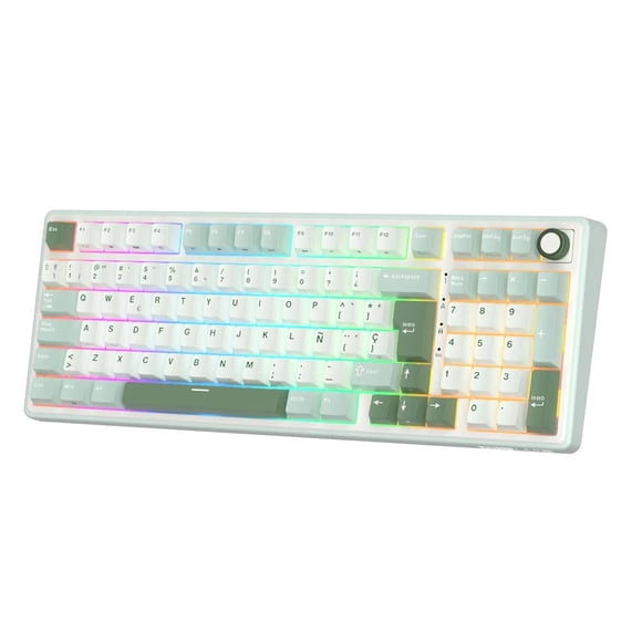 Teclado Mecánico Royal Kludge RK R98 Pro Skycyan RGB Español USB-C