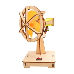 Bothyi - Manual De Rompecabezas De Escuela Primaria De Ventilador Pequeño De Madera Diy Para Niños Y Niñas