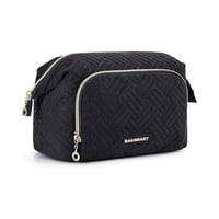 Bagsmart Cosmetiquero Tejido De Viaje Negro