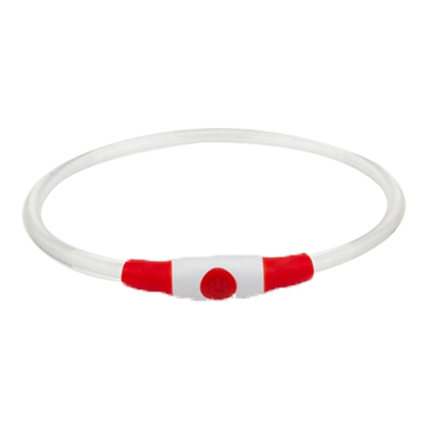 Collar luminoso para perro, 1 unidad, impermeable, mini, recargable por USB, de TPU, con brillo, de seguridad, básico