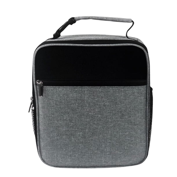 Bolsa de almuerzo aislada portátil Refrigerador suave Bolsa de enfriamiento Bolsillos de malla en ambos Bolsa refrigeradora para barbacoas al