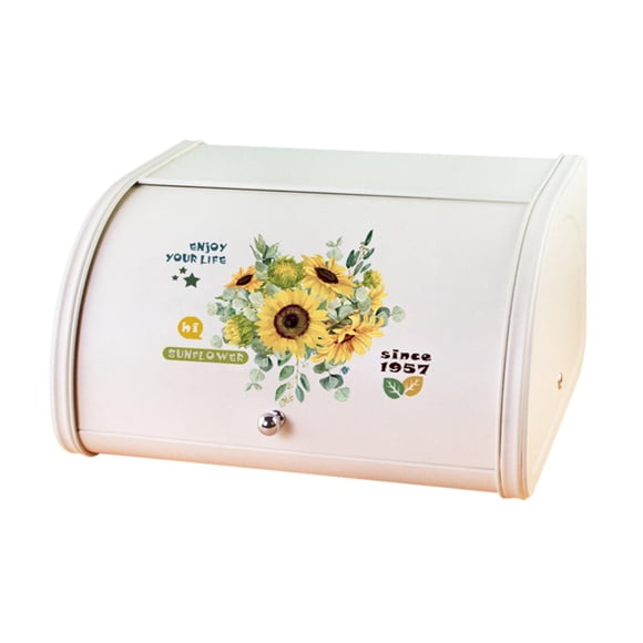 Caja De Pan Con Tapa Enrollable, Granja Para Productos Horneados, Encimera, Galletas, Ninguno