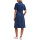 thumbnail image 3 of Vestido de Mezclilla para Mujer INSPIRE CHIC Abotonado de Manga Corta con Cinturón Casual Camisero de Mezclilla XL Azul Oscuro, 3 of 6