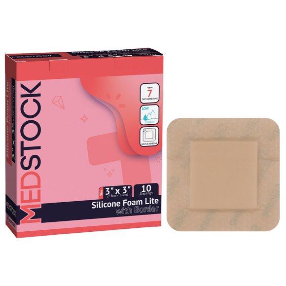 Apósito para heridas MEDSTOCK 8 cm impermeable - paquete de 10