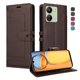 thumbnail image 1 of Premium Wallet Case for Xiaomi POCO C65 with Card Slots & Kickstand, Flip Cover Brown, 1 of 6