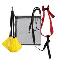 Ioensy - Juego De Entrenamiento De Resistencia Para Natación, Paracaídas De Arrastre De Natación Ajustable Para Atletas, Amarillo Y Grande