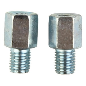 Genérico - Adaptador Espejo Moto Hilo Normal 10Mm (A) - 8Mm (B) Normal Negro