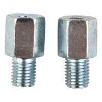 Genérico - Adaptador Espejo Moto Hilo Normal 10Mm (A) - 8Mm (B) Normal Negro