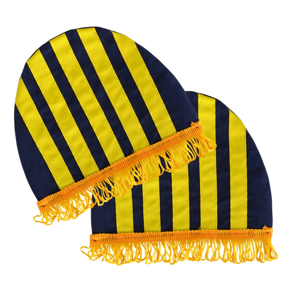 Par De Hombreras Uniforme De Banda Azul/dorado 4grd-bl Rmx