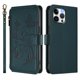thumbnail image 2 of Funda Cartera Mariposa para [iPhone 13 Pro Max] con Soporte y Cremallera Verde oscuro, 2 of 6