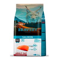 Bravery - Alimento Super Premium Para Gatos Esterilizados Sabor Salmón 7 Kg