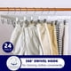 thumbnail image 5 of Perchas para pantalones Amber Home de madera blanca con 2 clips ajustables, 5 of 7