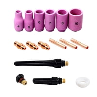 Magideal - Reemplazo De Consumibles De Soldadura De 16 Uds., Consumibles De Cuerpo De Pinza Tig De 1/8 Pulgadas Para Soldadura Tig Serie 9 20 25 Fácil De Usar