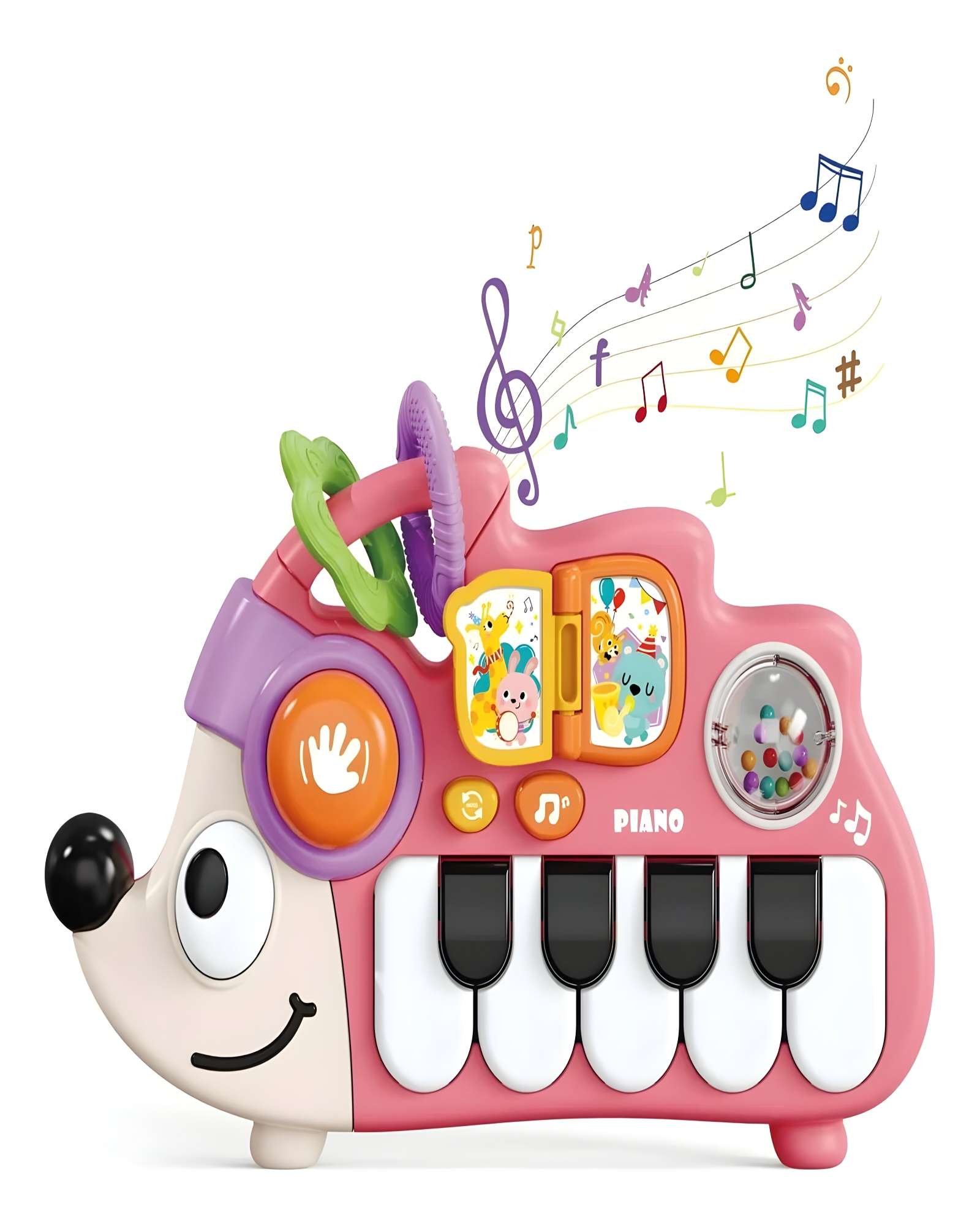 Genérico - Juguete Piano De Erizo Interactivo Rosa