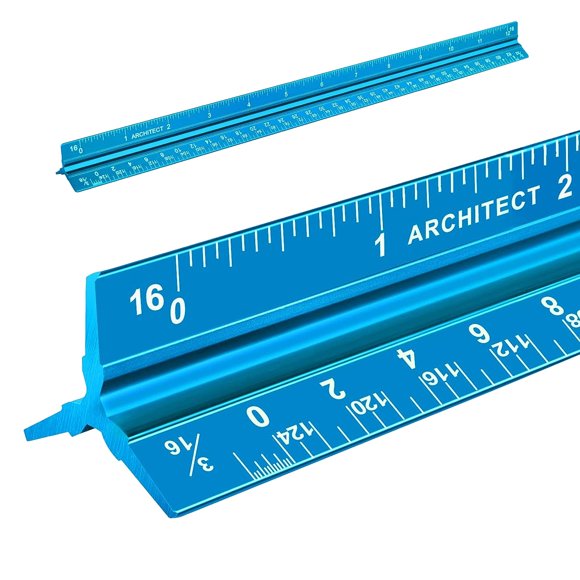 Regla de escala arquitectónica mveohos 30 cm (12 pulgadas)