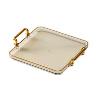 Bothyi - Bandeja Para Servir Plato De Ducha Almacenamiento De Cosméticos Para Baño Dormitorio Ducha Marrón Claro