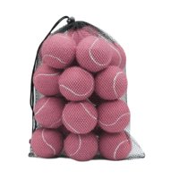 Ioensy - Bolas De Tenis De 20X Bolas Elásticas Para Jugar Con Perros Para Principiantes Entretenimiento Rosa Claro